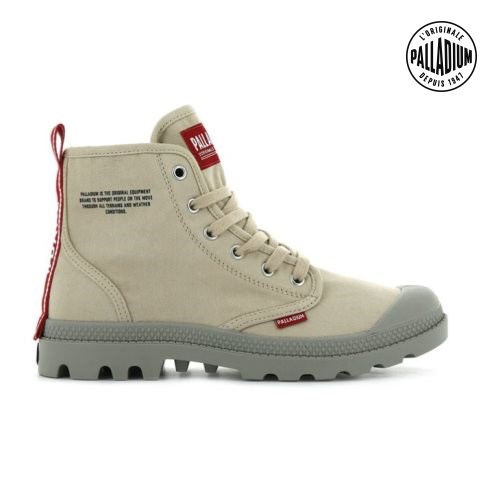 Palladium Pampa Hi Dare Women's Boots Khaki | UK P531-BVE